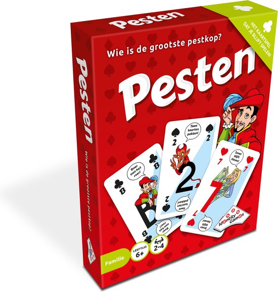 Pesten - Kaartspel - Met uitleg op elke kaart