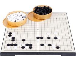 Reis Go Bordspel Magnetisch Opklapbaar 36x36 cm – Strategisch Reisspel met Opbergvak – Engelhart