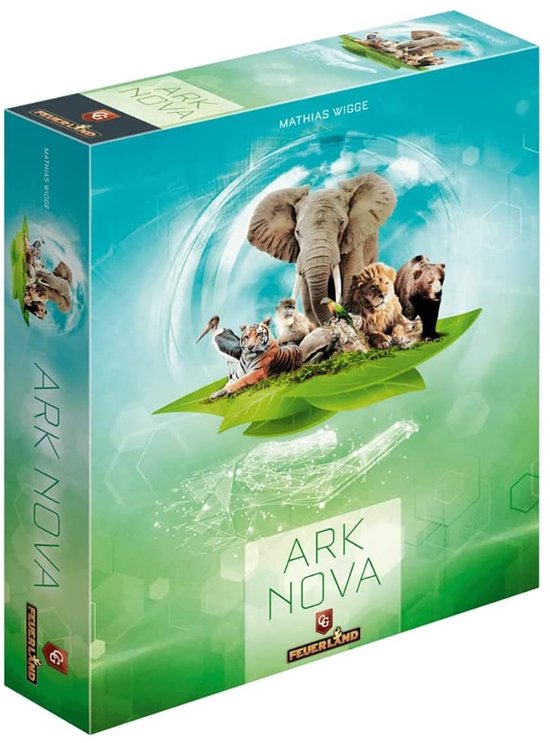 Omgoods- Bordspel Strategisch Dierentuinbeheer - Ark Nova - 255 Kaarten - Unieke Gebouwen - Natuurbeschermingsprojecten - Wetenschappelijk Beheerd - Strategisch Spel