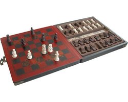 Schaakspel Terracotta Army - Mini Zwart