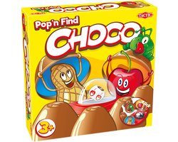 Tactic Choco - Kinderspel - Geheugenspel met Chocolaatjes - Pop-O-Matic Dobbelsteen - Verzamel de Meeste Chocolaatjes - Familiespel voor Jonge Kinderen - 2 tot 4 Spelers - Vanaf 3 Jaar