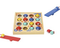 TOOKY TOY spel voor kinderen houten tafel vliegende vis 19 stuks.