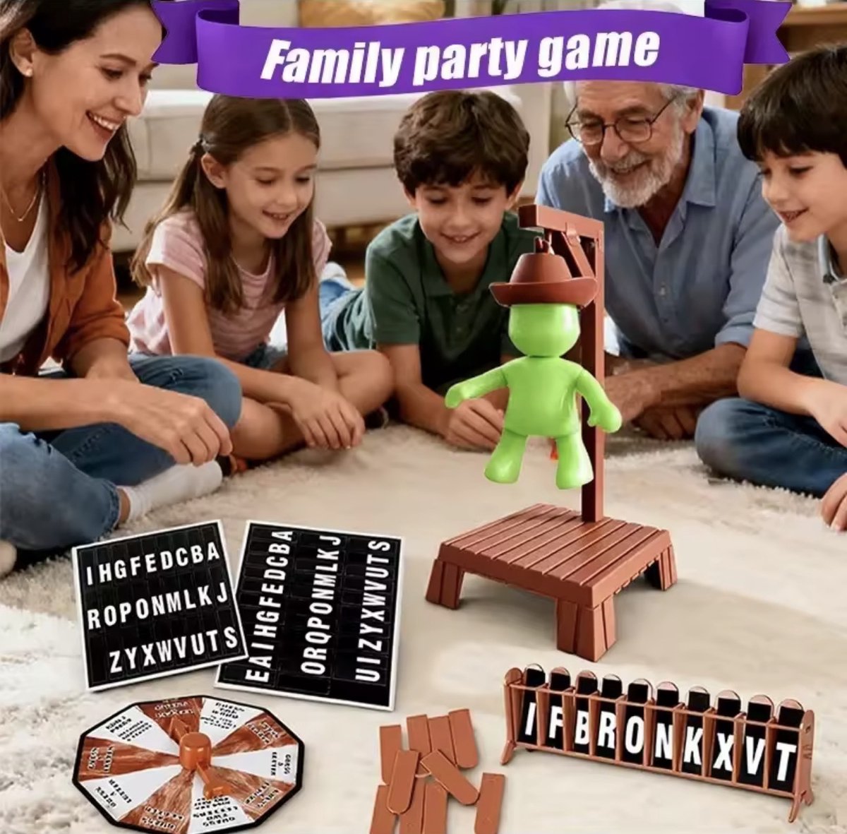CFY Galgje Spel – Glow in the Dark – Engelse Versie – Gezelschapsspel voor Kinderen en Families - I2.2