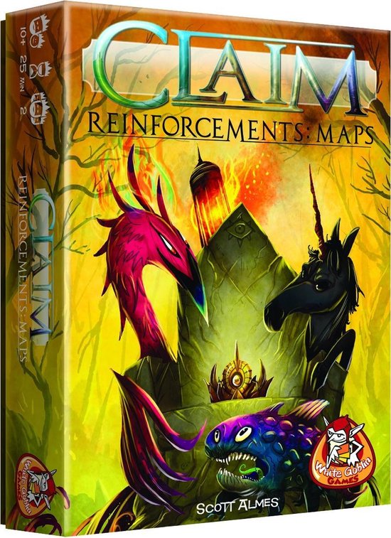White Goblin Games - Claim Reinforcements: Maps - Kaartspel - 2 spelers - Tactisch kaartspel - Vanaf 10 jaar - Kaartspel met unieke facties