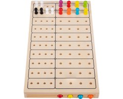 Houten Logic Spel – Code Raden – 2 Spelers – Strategisch Denkspel – Mastermind Variant in Hout – Engelhart